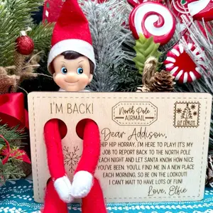 Elf arrival post card