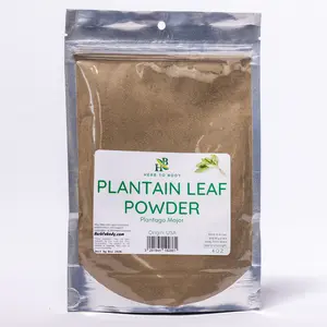 Herb To Body Plantain Leaf Powder | Plantago Major | Wildcrafted | 4oz Flavor Spice Flavor Spice