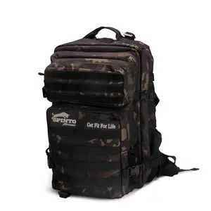 SPINTO Sports Backpack | Expandable Tactical Gym & Travel Bag | Water-Resistant Outdoor Backpack for Men & Women | Durable Multi-Use Fitness & Adventure Gear