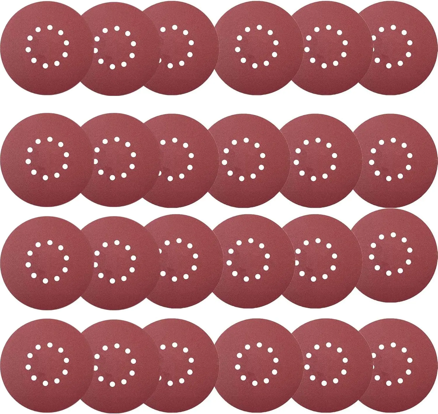 50 count 9-Inch 10-Hole Hook-and-Loop Sanding Discs for Drywall Sander -10 Pack Each of 60 80 120 150 240 Grits Sander Paper