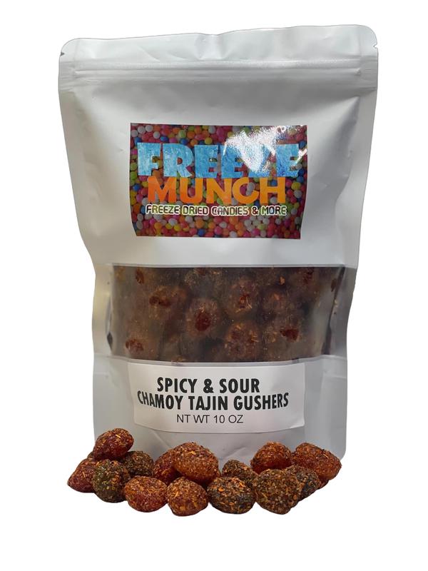 Spicy & Sour Chamoy Tajin Viral Gushers Enchilados Gummy Tangy Chamoy Flavor Chili Candy Bonbon Snack Dulce