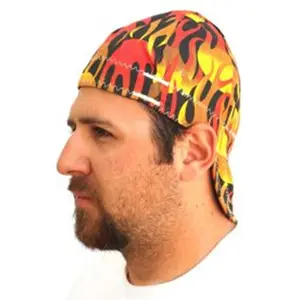 212 MAIN Sparks Resistant Cotton Welding Cap - Size 7, Multi-Colored (Colorful Hat, Multicolored Hat), Reversible, Sporty Look, Forney Industries Inc 55814
