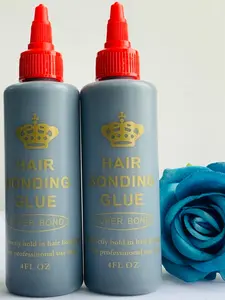2 Bottles 14oz 118ML Hair Extension Glue, Strong Adhesion, Practical Texture, Ideal for Wigs and Hairpieces, All Seasons Use