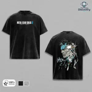 Metal Gear Solid T-shirts Hoodie, Metal Gear Solid Unisex Tee,Cotton Unisex Graphic T-Shirt , Oversized Tee Soft Cotton Retro Gamer Streetwear Heavyweight Cotton Tactical Armor Graphic Shirt Gaming Merch Unisex Fan Gift