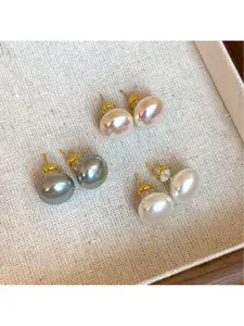 3 pairs of 6 colorful small bun-shaped bead earrings| High-quality, elegant, easy to wear,  suitable for daily wear and wedding season, a perfect choice for Black Friday, Christmas, New Year, and Valentine's Day