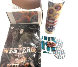 Western Book-Themed Customizable Party Gift Box with Multiple Items, Unisex Clothes-Included Festive Party Supply Gift Box for All Genders