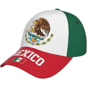 Mexico National Flags Baseball Cap for Men Women, Fashion Adjustable Sun Protection Visor Caps Trucker Hat Patriotic Caps