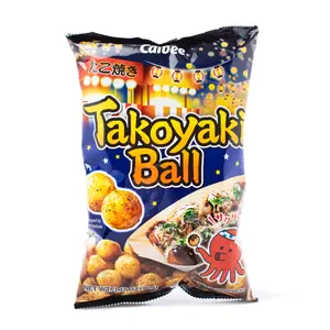 Calbee Takoyaki Ball - Grilled Octopus-Filled Snack with Japanese Sauce and Seaweed Flakes Calbee Takoyaki Ball - Grilled Octopus-Filled Snack with Japanese Sauce and Seaweed Flakes