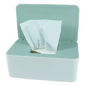 Wet wipes dispenser, tissue storage box, wet wipes dispenser holder with lid for home, office, car