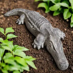 Exotic Crocodile Garden Stone (19" x 7")