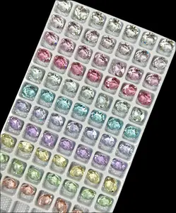 Luxe 8mm Round Shape Clear Pointed Back Crystal Glass Rhinestones