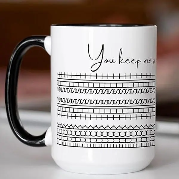 [Sale off up to 50%] "You Keep Me Sane" Coffee Mug, 11oz Ceramic Accent Mug, Fuck This Shit Fuck This Shit Hidden Message Coffee Mug