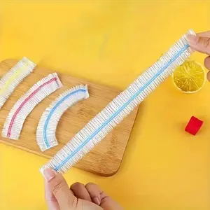 500PCS Disposable Plastic Wrap, Food Grade Refrigerator Leftovers, Fruit And Food Plastic Sealed Fresh-Keeping Cover, Anti Odor, Leak Proof, Dustproof Refrigerator Cover, Refrigerator Fresh-Keeping Cover, Suitable for Kitchen, Picnic And Barbecue