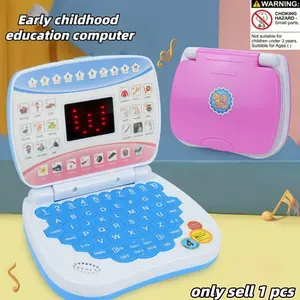 Electronic Learning Toy, Portable Laptop Learning Machine, Alphabet, Numbers, Music Features, Ideal Gift for Kids Aged 3+, Phonics Learning Pad