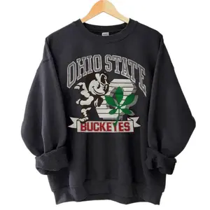 Ohio Hoodie – College Sweatshirt – Vintage Crewneck Pullover – University of Ohio Shirt Football Fans