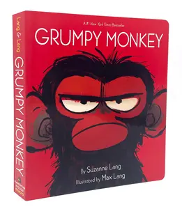 USED-Grumpy Monkey Board Book by Lang, Suzanne (Board book)