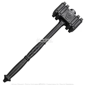 Munetoshi 21.5" Polypropylene Black Medieval Skull Sledgehammer Sturdy Display Prop Cosplay Costume