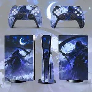 Game Console Protector Sticker, 1 Set Game Console Skin Sticker, Anti-scratch Protective Sticker, Console Accessories for PS5 Optical Drive Version, Durable