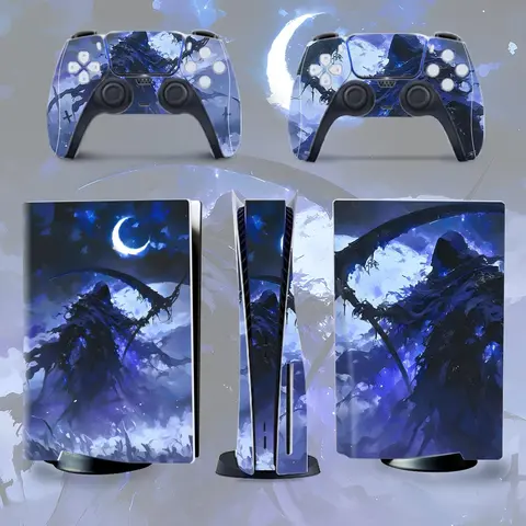 Game Console Protector Sticker, 1 Set Game Console Skin Sticker, Anti-scratch Protective Sticker, Console Accessories for PS5 Optical Drive Version, Durable, Graphic Decal