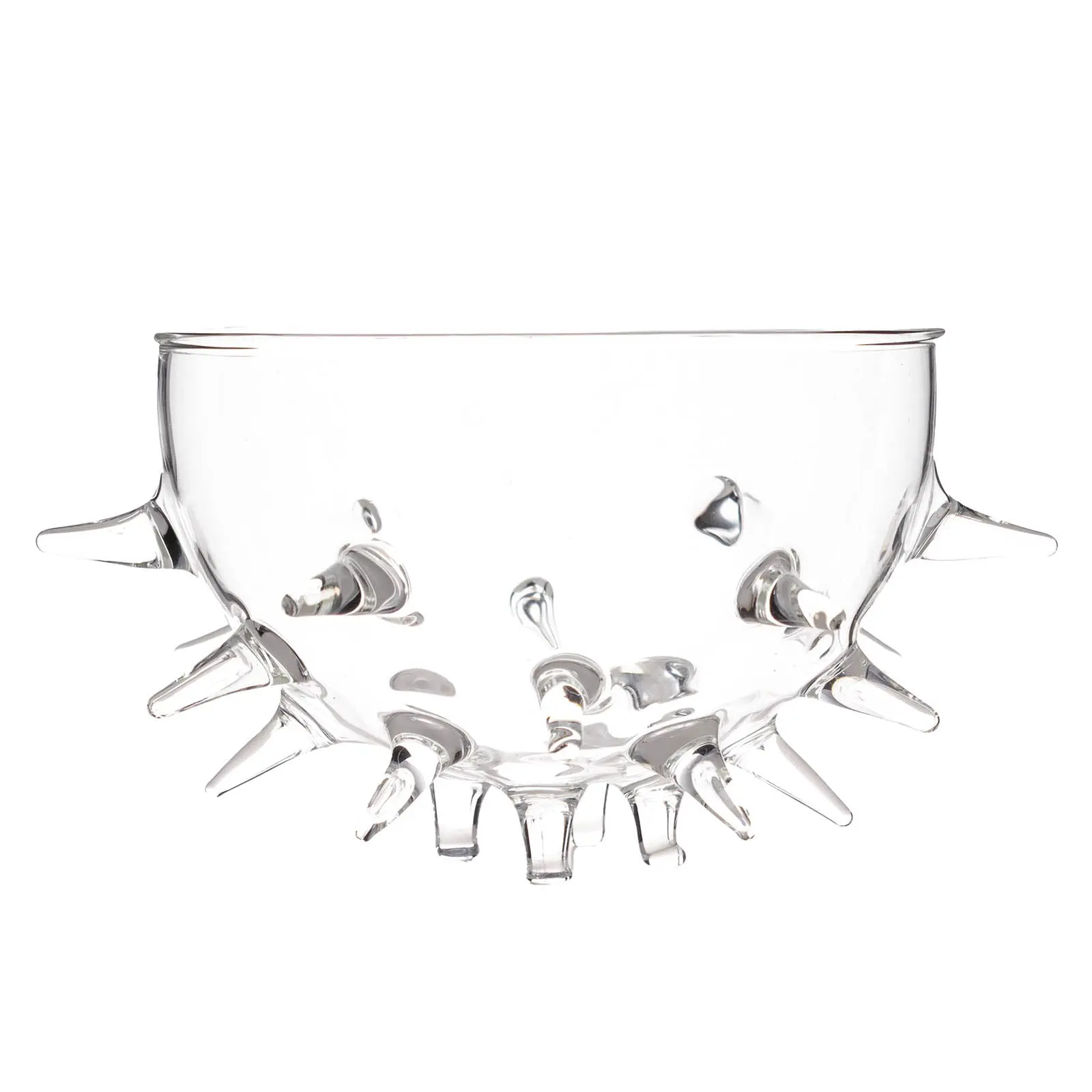 BarConic® Urchin Shape Cocktail Glass - 20oz Blown Glass, Gourmet Style Kitchenware Drinkware with Pointed Spikes
