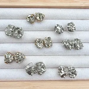 Pyrite Stone Earrings