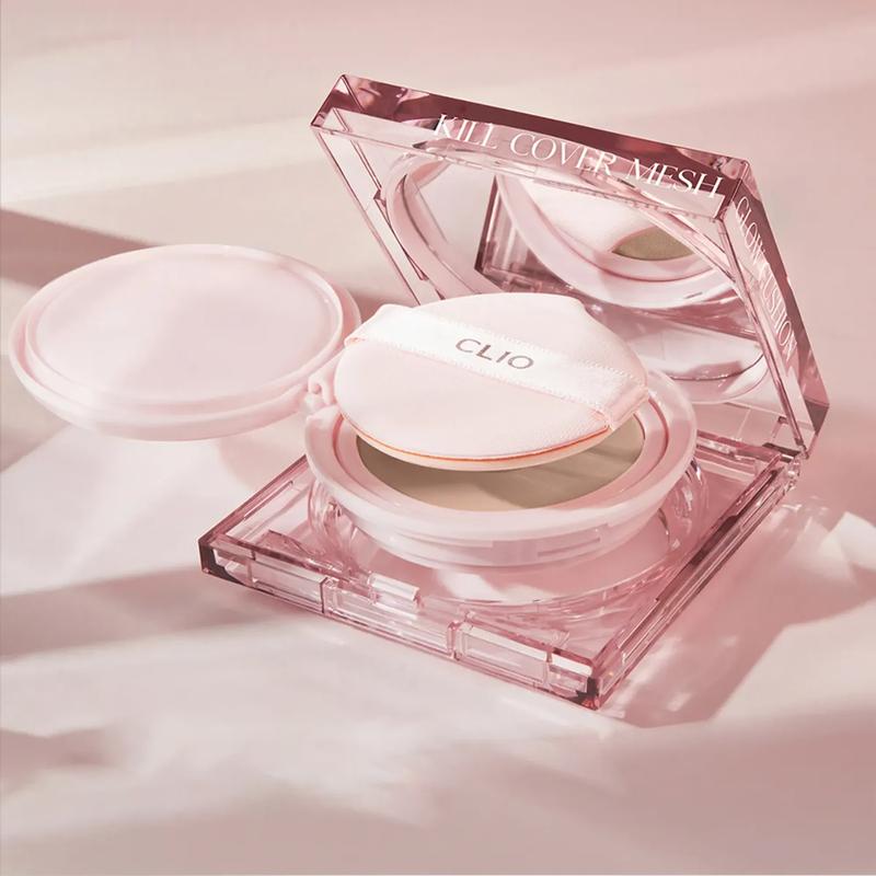 CLIO - Kill Cover Mesh Glow Cushion Set - Korean Makeup Coverage -  Smooth Radiance  Foundation FlawlesConcealer Radiant Cosmetic