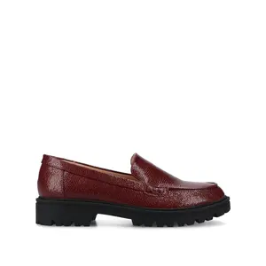 ERIKA SLIP ON LOAFER IN WIDE - Oxblood
