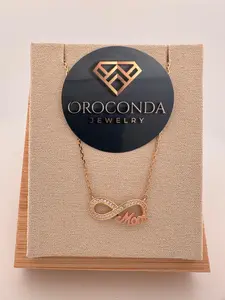 Collar con simbolo de infinitum de mama 14 k Gold