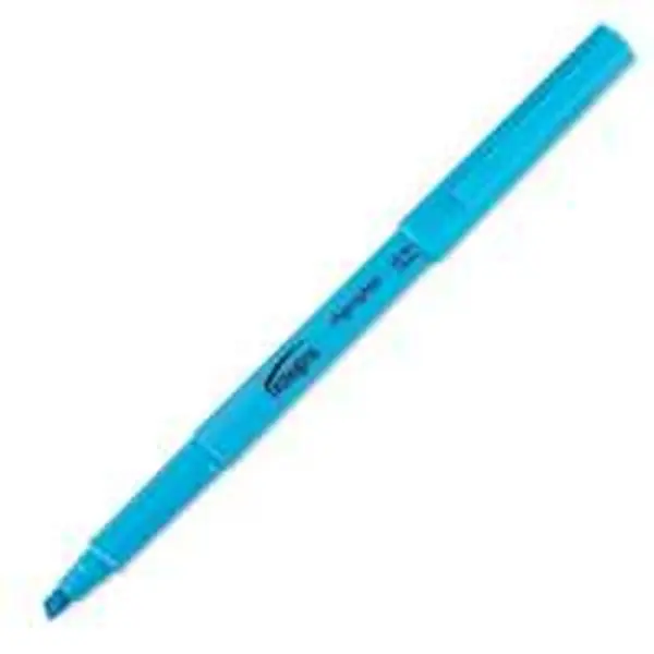 DDI 967815 Integra Highlighters- 12 Count Fluorescent Blue Pen Style Chisel Tip Case of 96