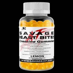 Beast Bites Creatine Gummies | Lemon Flavor Muscle Growth & Recovery Support