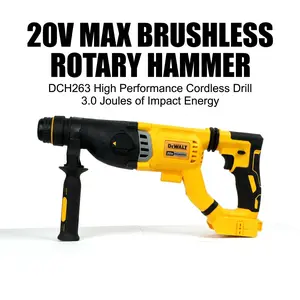 Dewalt DCH263 20V 3.0J Brushless Rotary Hammer For Concrete Anchor & Rebar Drilling professional grade metal screwdriver power tool