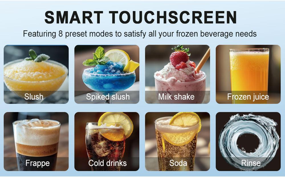 SPZK Slushie Machine, Soft Serve Ice Cream Maker,Slushy Machine for Home, 2.5L large capacity 7 Preset Programs, Quiet Operation, LED Display, No Ice Needed, Perfect for Milkshakes, Margarita Smoothie, Frappes and More SPZK Slushie Machine, Soft Serve Ice Cream Maker,Slushy Machine for Home, 2.5L large capacity 7 Preset Programs, Quiet Operation, LED Display, No Ice Needed, Perfect for Milkshakes, Margarita Smoothie, Frappes and More