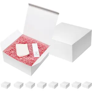 12x12x5 Inches Large  Boxes with  10 Pack Bridesmaid Proposal White Extra Deep  Box for Presents, Wedding, Graduation, Holiday, Christmas, Birthday Craft Present Wrapping