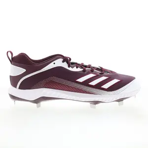 Adidas Icon 6 Bounce FV9351 Mens Burgundy Athletic Baseball Cleats Shoes