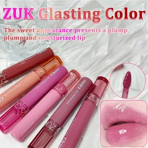 6 colors optional single pack condensed light honey glaze mirror lip glaze glass sense moisturizing lip gloss fruit color tender pink syrup lip gloss moisturizing non-sticky daily whitening student tender girl affordable lipstick lip gloss