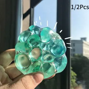 Dopamine Gem Handmade Stress Relief Ball, Transparent Slow Rise Pressure Release Toy, Sensory Toy, Sound Ball, Ages Appropriate, Focus Enhancer, Slow Rebound Squishies, Slow Rising Stress Ball