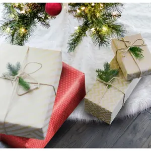 Small Christmas Tree Skirt White Snow Luxury Faux Fur - 12 inch Miniature Round Skirts for Tabletop/Under Xmas Tree Decorations (12 inch / 1ft +)