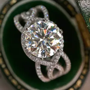 【#M250】 (Deb) 925 Sterling Silver Synthetic Moissanite rings