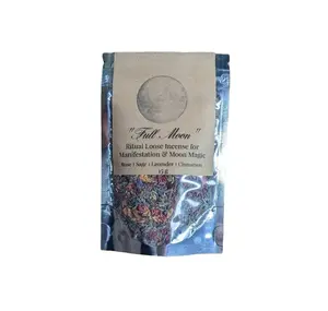 Full Moon Loose Incense for Manifestation & Moon Magic with Rose Sage Lavender & Cinnamon