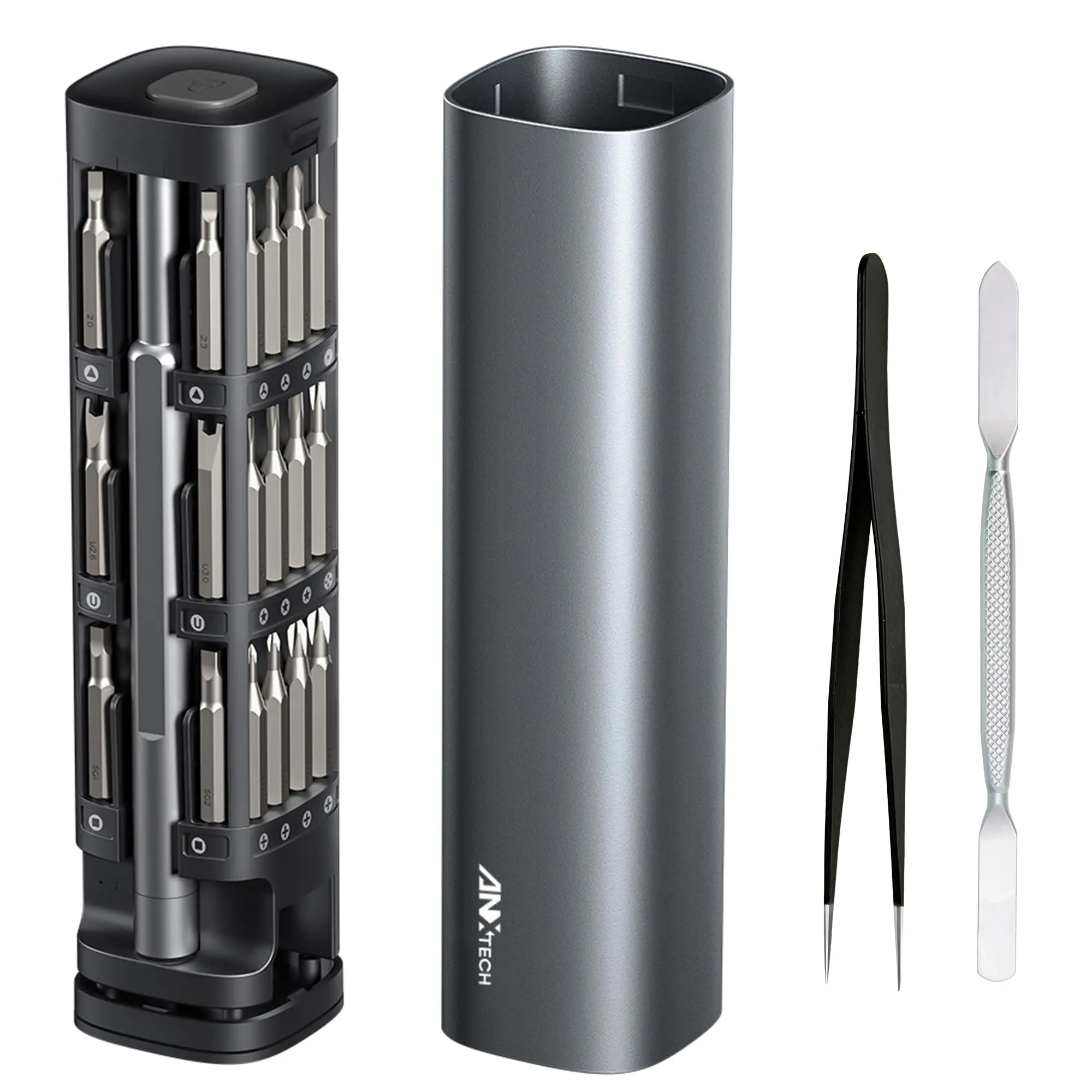 46 in 1 Precision Screwdriver Kit with Magnetic Bits & Metal Case, Compact Repair Tool Kit for Phone, Computer, Laptop, PC, Watch, Glasses, DIY, Drone, Game Console, Robot, Models & Electronics