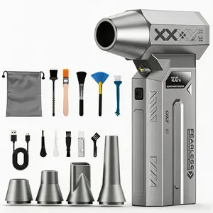 Mini Blower Turbo Fan – Handheld Portable Air Duster for Car, Keyboard, PC & Home Cleaning | Rechargeable Cordless Air Blower with Powerful Brushless Motor | Perfect Father’s Day Gift for Dad, Men & Husband