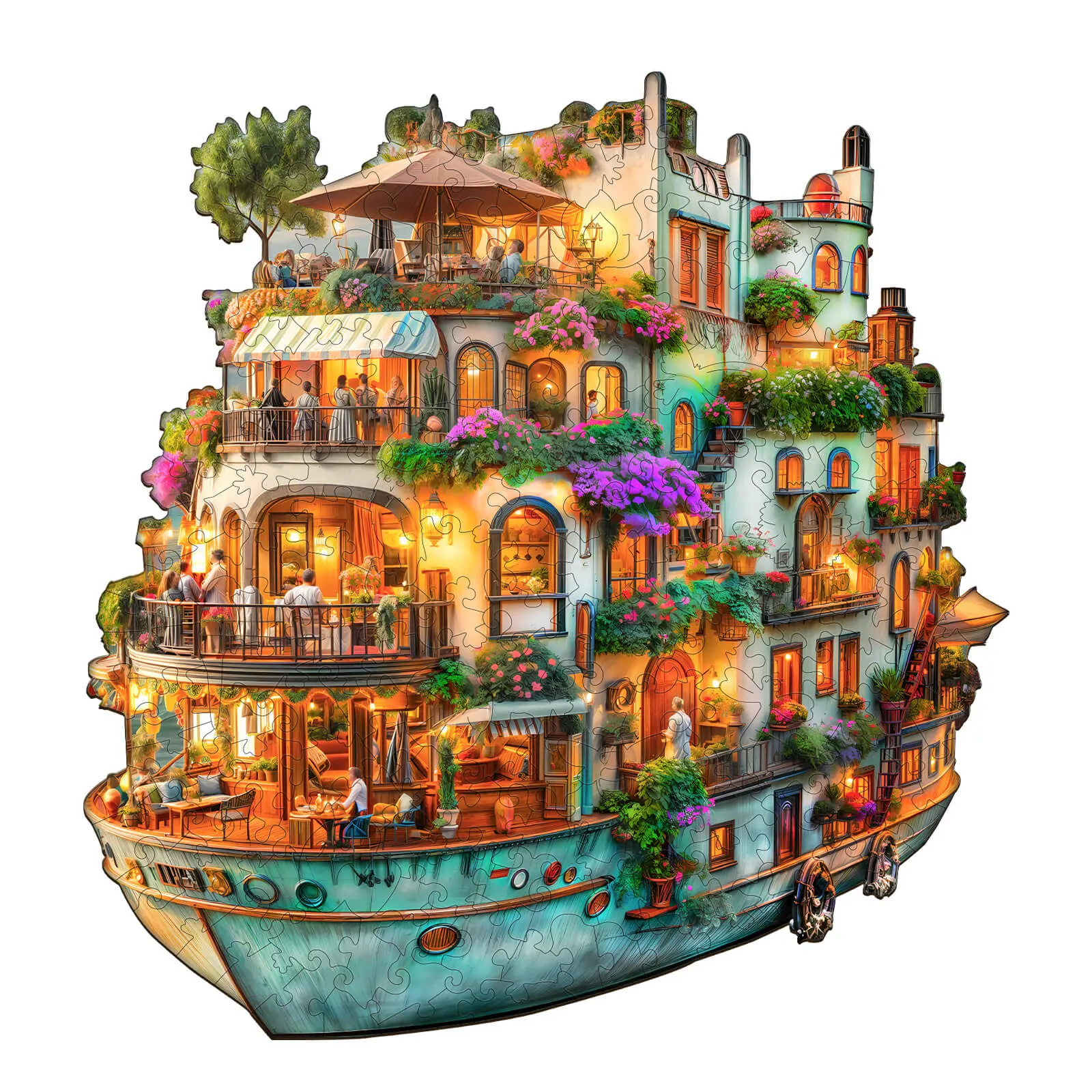 WOODBESTS Unisex Natural Premium Wood Voyage Garden Jigsaw Puzzle - 3mm Thick, Durable, Elegantly Packaged, Skill-Boosting Toy for Birthdays Gifting Loved Ones, Builds Patience & Focus