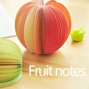 Apple & Pear Shaped Sticky Notes, DIY Note Strips, 100 Pages Per Book, Ideal for School Rewards, Back-To-School Supplies