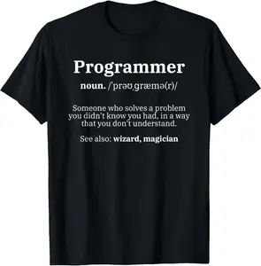 100%cotton Definition Programmer Meaning - Computer Science & Coding T-Shirt