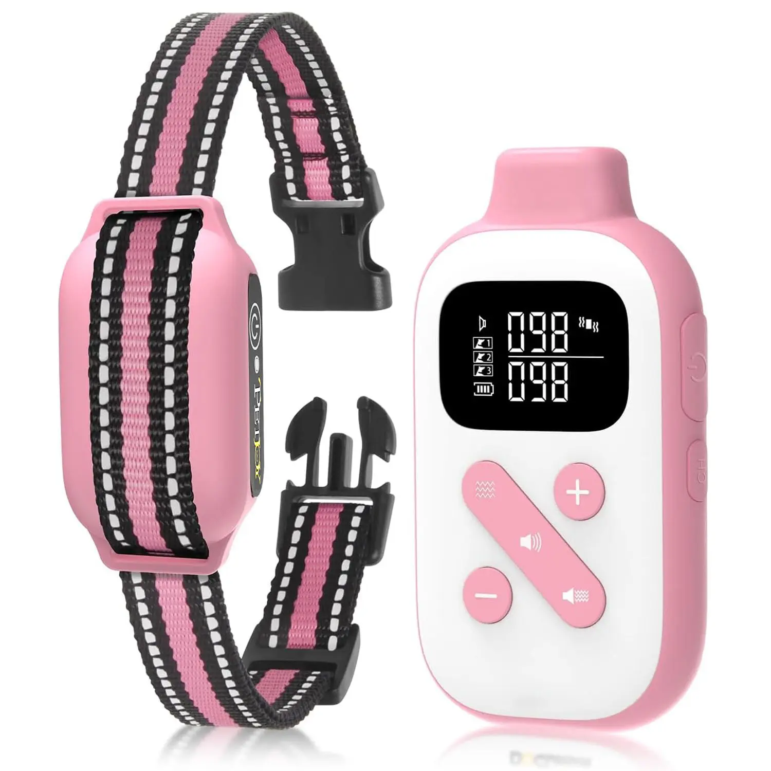 Petjoy Dog Training Collar with Remote Control, 2800 Ft Range, Ipx7 Waterproof Design, 3 Training Modes, Rechargeable Battery, Fits 10-120lb Dogs