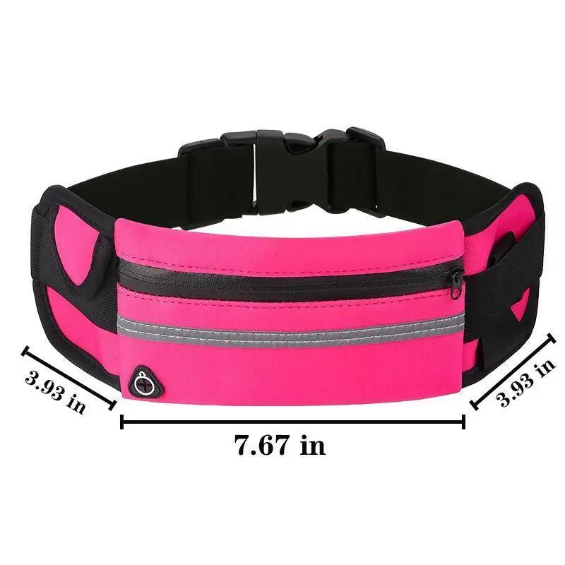 Running Belt Running Waist Pouch Belt Bag  for Women and Men, Large Capacity Belt Running Fanny Pack Hiking Fanny Pack Holder for Cell Phone, Money, and Keys, Adjustable Belt Pouch fits Most Phone and Waist Sizes