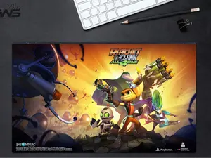 Ratchet and Clank Game  Playmat (Large Mousepad) Officially Licensed [24"x14"x1/16 Inches]