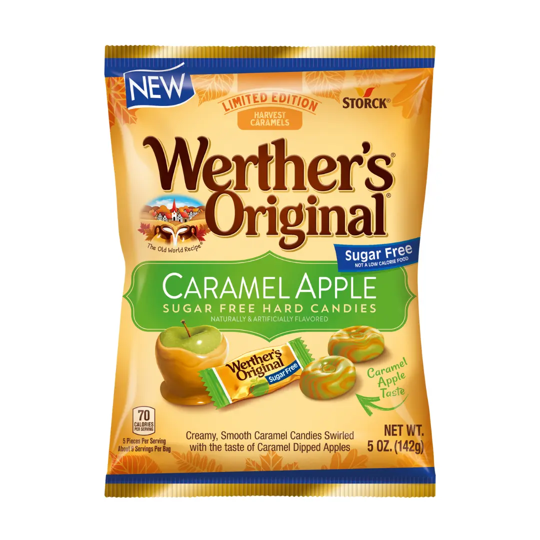 Werther’s Original Sugar Free Caramel Apple Hard Candy, 5 Oz