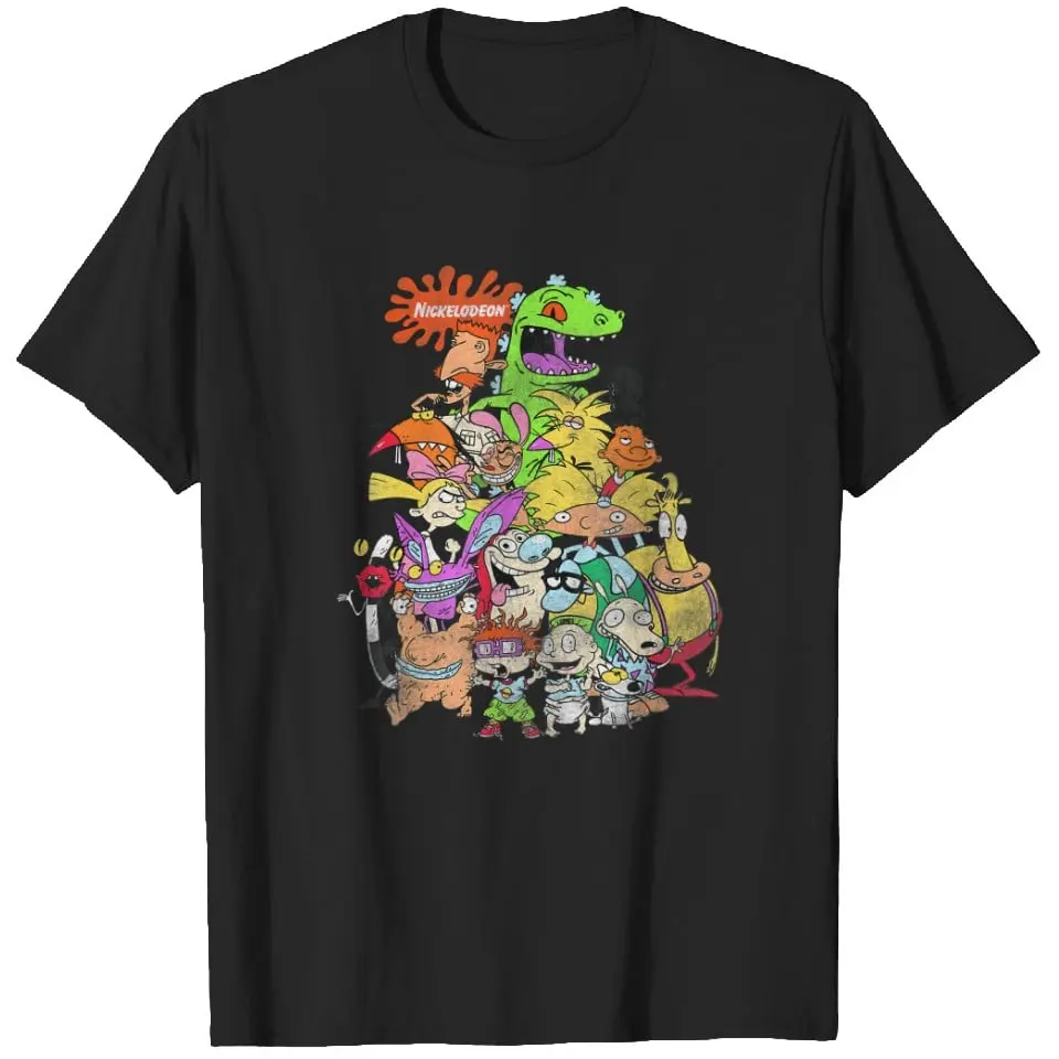 Nickelodeon Classic 90s Cartoon Tee | Retro Animation Character Graphic T-Shirt | Vintage Nostalgia Streetwear Shirt | Unisex Oversized Cotton Tee | Cartoon Fan Gift
