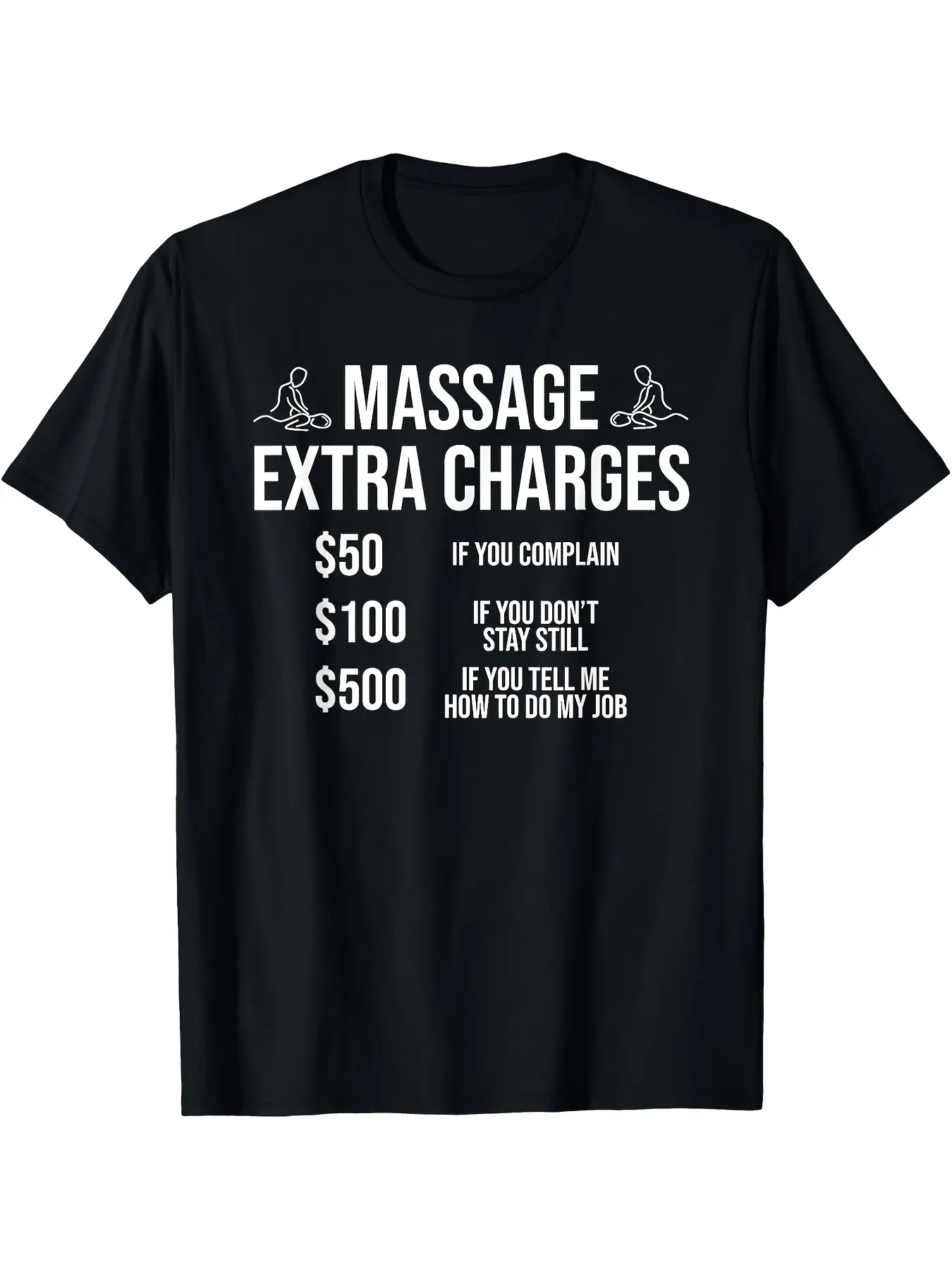 [Funny Massage Therapist Tee] Funny Massage Therap unisex soft cotton short sleeve t shirt, vintage graphic casual tee for men women teens, perfect birthday holiday gift for camping travel gym daily street  wear